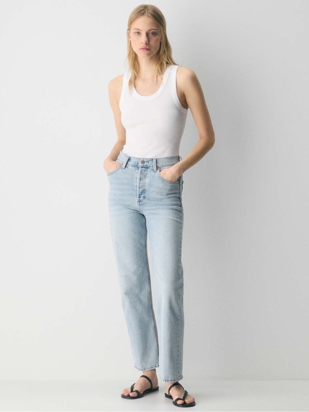 Denim Forum The Arlo Hi-Rise Straight Jean
